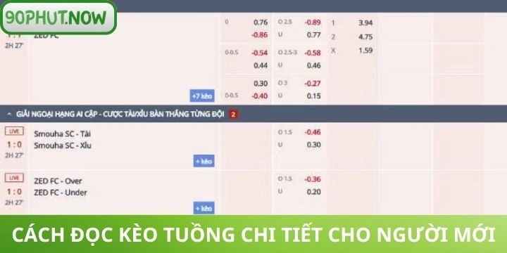 Cách đọc kèo tuồng mà nhà cái thường xuyên áp dụng