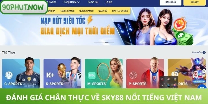 Đánh giá của cộng đồng về nhà cái Sky88