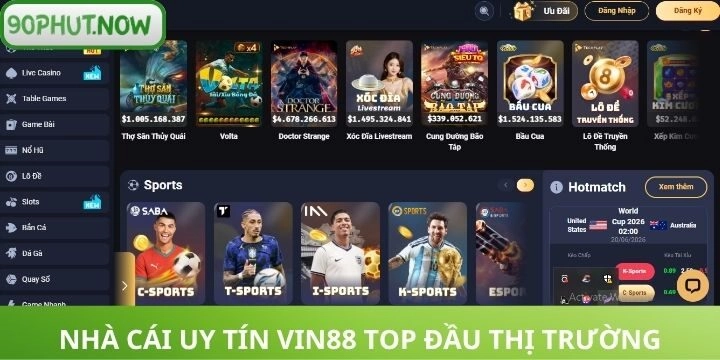 Sự minh bạch làm nên thương hiệu nhà cái Vin88