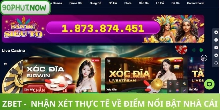 Rview thế mạnh dịch vụ nổi bật tại Zbet