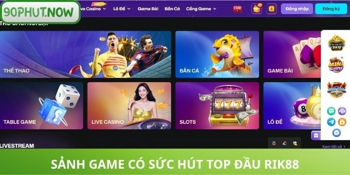 Siêu phẩm giải trí thu hút game thủ RIK88