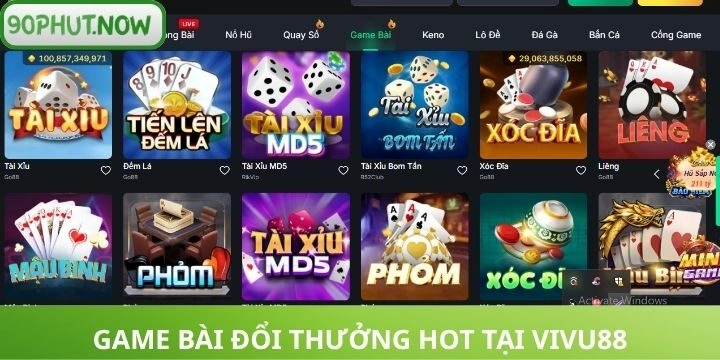Sản phẩm cá cược đỉnh cao tại Vivu88