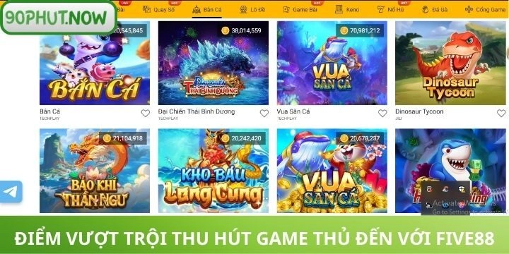 Lý do khiến Five88 luôn thu hút người chơi?