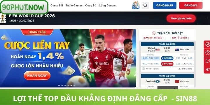 Các điểm mạnh cực nổi bật của Sin88 khẳng định vị thế