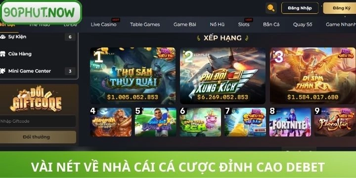 Lý do người chơi nên trải nghiệm nhà cái Debet 