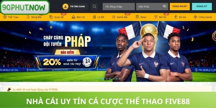 Five88 - Nhà cái cá cược thể thao trực tuyến cực hot 